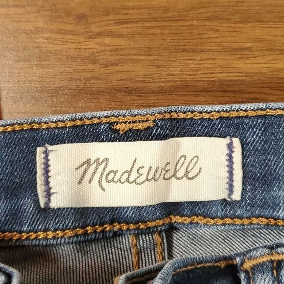 Madewell 10” High‎ Rise Skinny Blue Jeans Size 24" Tall - Picture 4 of 13